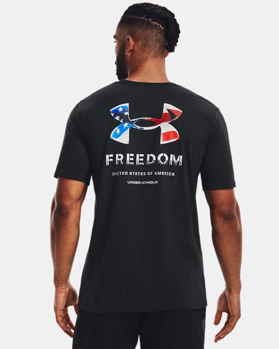 Men's UA Freedom Lockup T-Shirt, Black, pdpMainDesktop image number 1